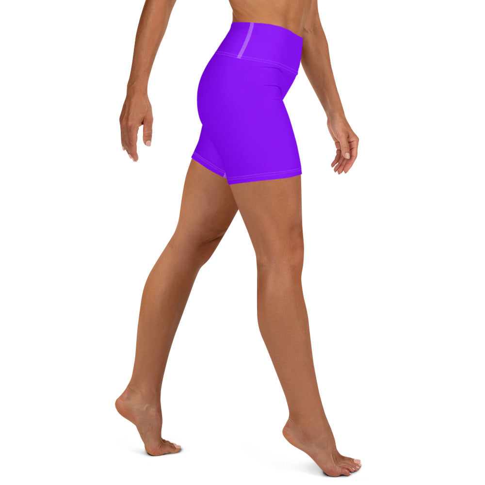 Neon Purple Yoga Shorts
