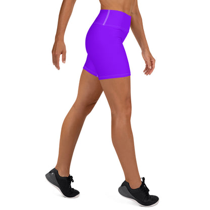 Neon Purple Yoga Shorts