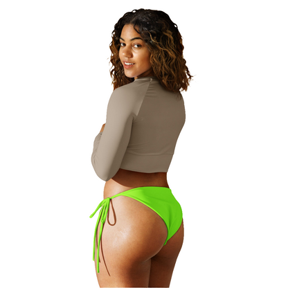 Neon Green Eco String Bikini Bottom
