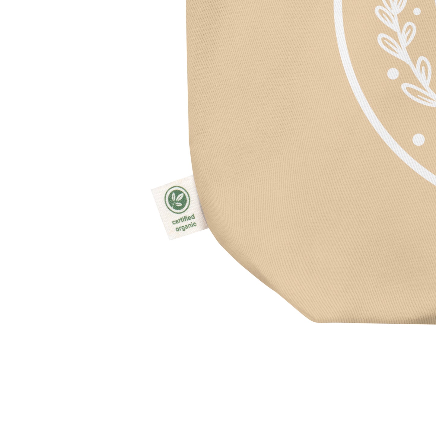 Organic Cotton Crescent Moon Cat Tote Bag