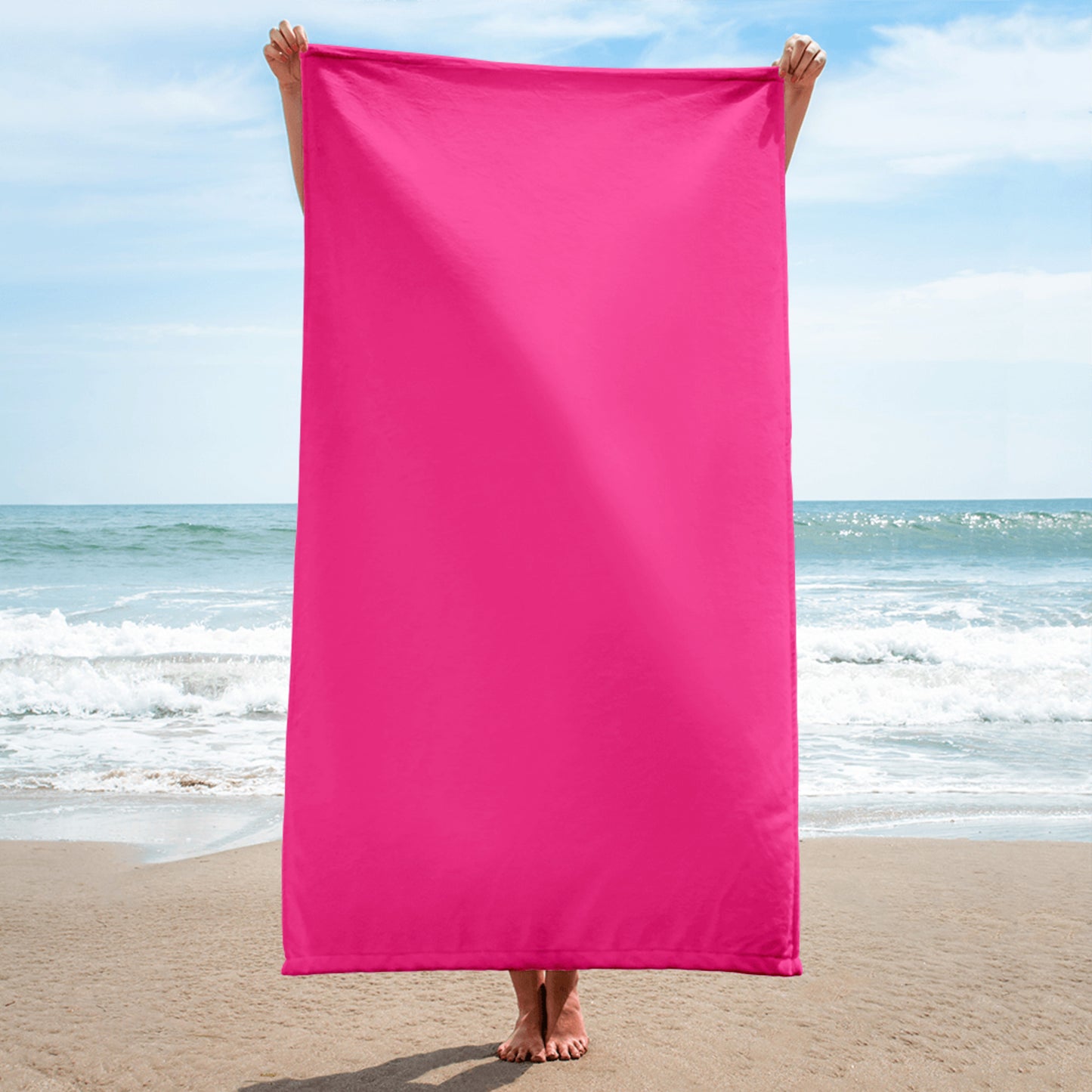 Neon Pink Cotton Towel
