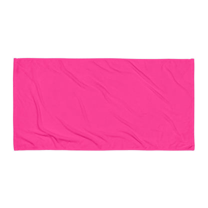 Neon Pink Cotton Towel