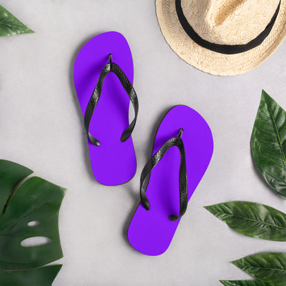 Neon Purple Flip-Flops