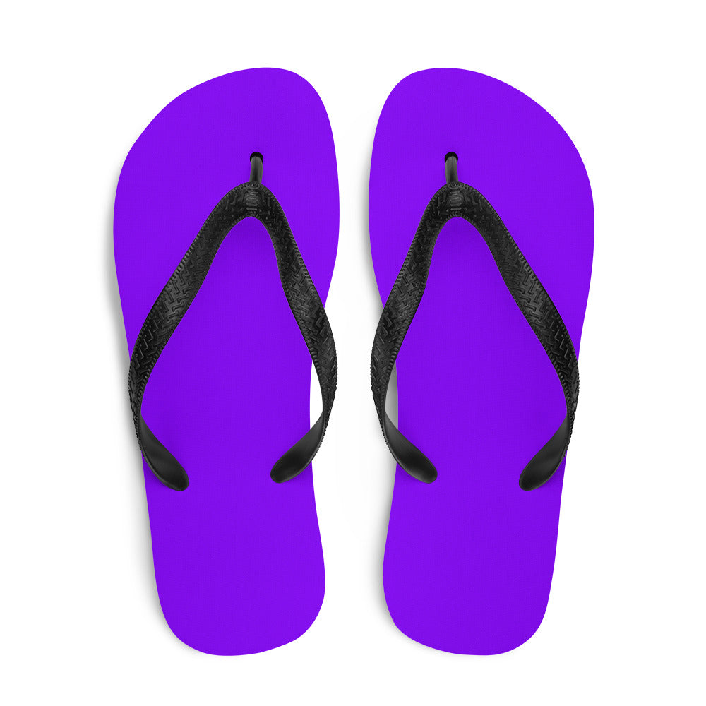 Neon Purple Flip-Flops